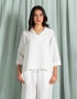 MUSLIN JHONNY COLLAR SHIRT